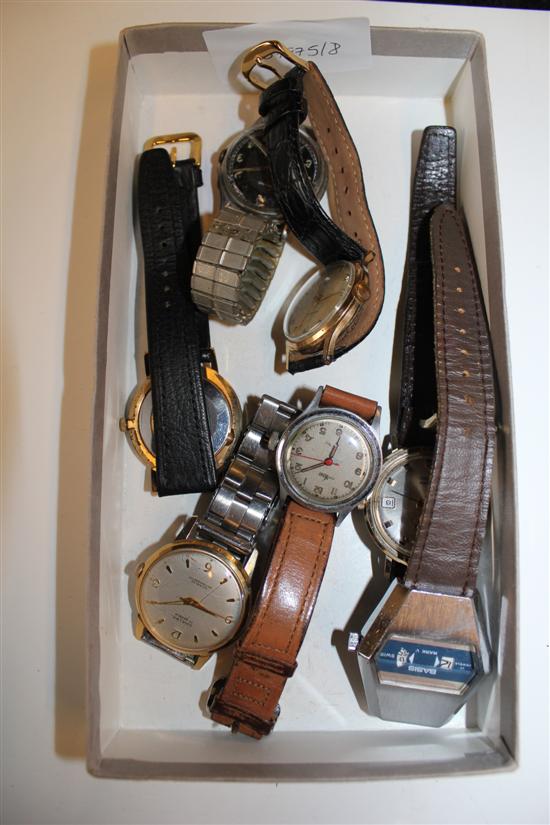 7 wristwatches - various